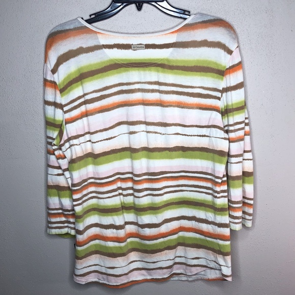 Columbia Womens striped long sleeve shirt‎ size L - Picture 7 of 7